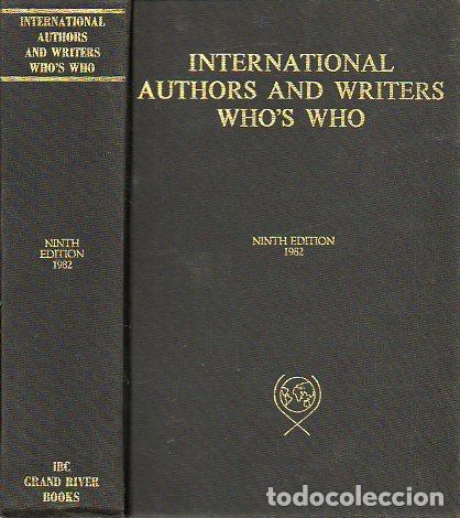 Libros: THE INTERNATIONAL AUTHORS AND WRITERS WHO&acute;S WHO. INTERNATIONAL WHO&acute;S WHO IN POETRY. Two-in-one speci