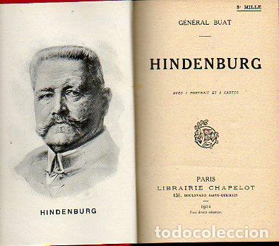 Libros: HINDENBURG. Avec 1 portrait et 3 cartes. - Foto 1