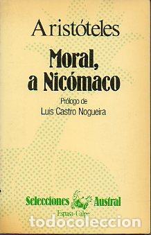 Libros: MORAL A NIC&Oacute;MACO. Pr&oacute;logo de Luis Castro Noguera. - Foto 1
