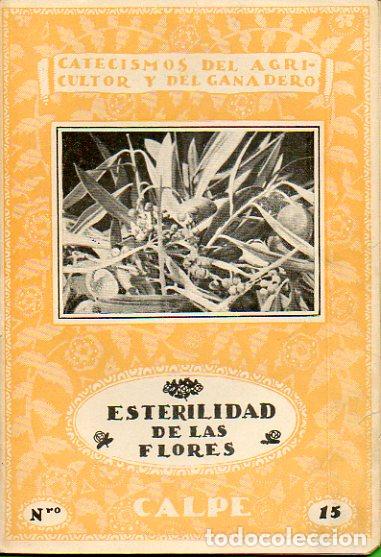 Libros: ESTERILIDAD DE LAS FLORES. - Foto 1