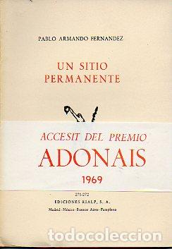 Libros: UN SITIO PERMANENTE. - Foto 1