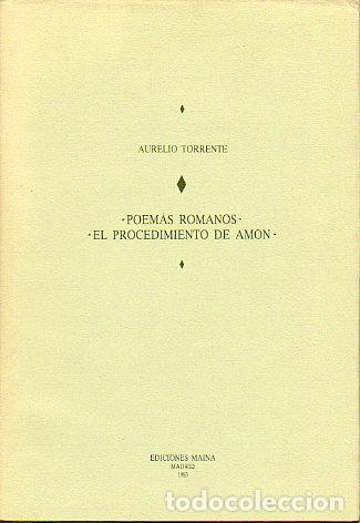 Libros: POEMAS ROMANOS / EL PROCEDIMIENTO DE AM&Oacute;N. - Foto 1