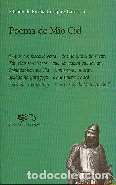 Libros: POEMA DEL M&Iacute;O CID. Edici&oacute;n de... - Foto 1