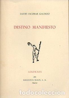 Libros: DESTINO MANIFIESTO. - Foto 1