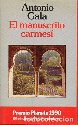 Libros: EL MANUSCRITO CARMES&Iacute;. Premio Planeta 1990. 8&ordf; ed. - Foto 1