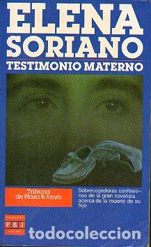 Libros: TESTIMONIO MATERNO. - Foto 1