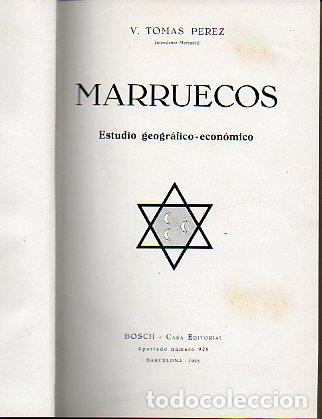Libros: MARRUECOS. Estudio geogr&aacute;fico-econ&oacute;mico. - Foto 1