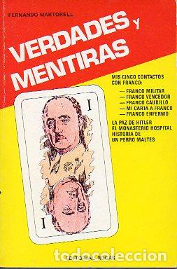 Libros: VERDADES Y MENTIRAS. 1&ordf; edici&oacute;n. - Foto 1