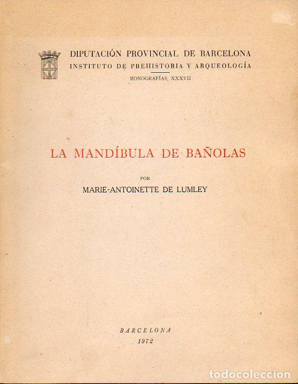 Libros: LA MAND&Iacute;BULA DE BA&Ntilde;OLAS. Separata de Ampurias, t. 33-34 - Foto 1