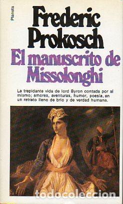 Libros: EL MANUSCRITO DE MISSOLONGHI. - Foto 1