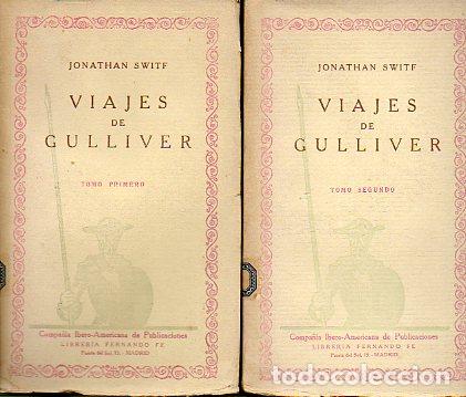 Libros: LOS VIAJES DE GULLIVER. 2 vols. - Foto 1