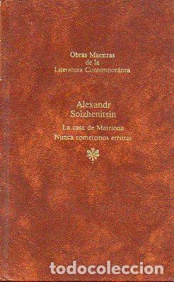 Libros: LA CASA DE MATRIONA / NUNCA COMETEMOS ERRORES. - Foto 1