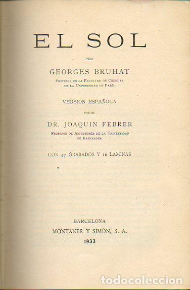 Libros: EL SOL. - Foto 1