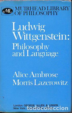Libros: LUDWIG WITTGENSTEIN: PHILOSOPHY AND LANGUAGE. - Foto 1