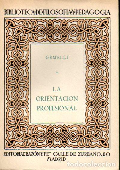 Libros: LA ORIENTACI&Oacute;N PROFESIONAL. - Foto 1