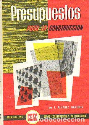 Libros: PRESUPUESTOS PARA LA CONSTRUCCI&Oacute;N. 11&ordf; ed. - Foto 1