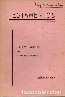 Libros: TESTAMENTOS. 5&ordf; ed. - Foto 1