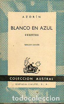 Libros: BLANCO EN AZUL. Cuentos. 3&ordf; ed. - Foto 1