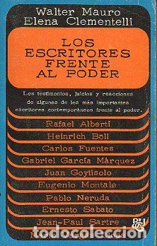 Libros: LOS ESCRITORES FRENTE AL PODER. - Foto 1