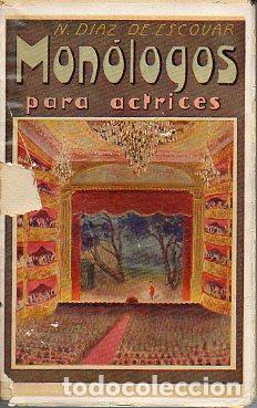 Libros: MON&Oacute;LOGOS PARA ACTRICES. - Foto 1