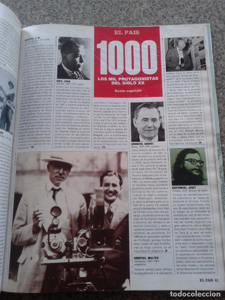 Libros: LOS 1000 PROTAGONISTAS DEL SIGLO XX -- EL PAIS -- 1992 -- - Foto 3