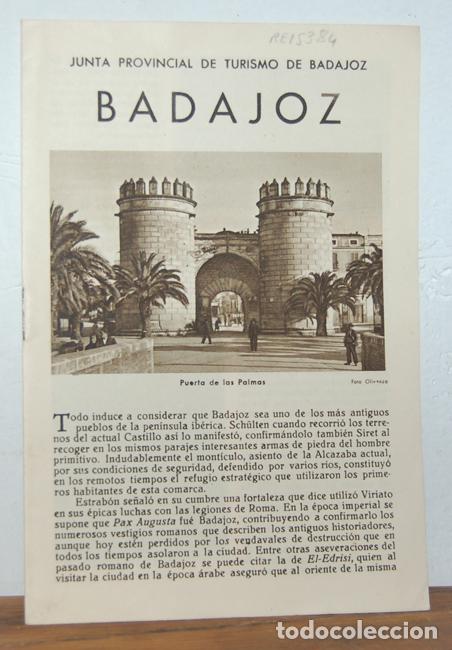 Libros: BADAJOZ - JUNTA PROVINCIAL DE TURISMO DE BADAJOZ - Foto 1