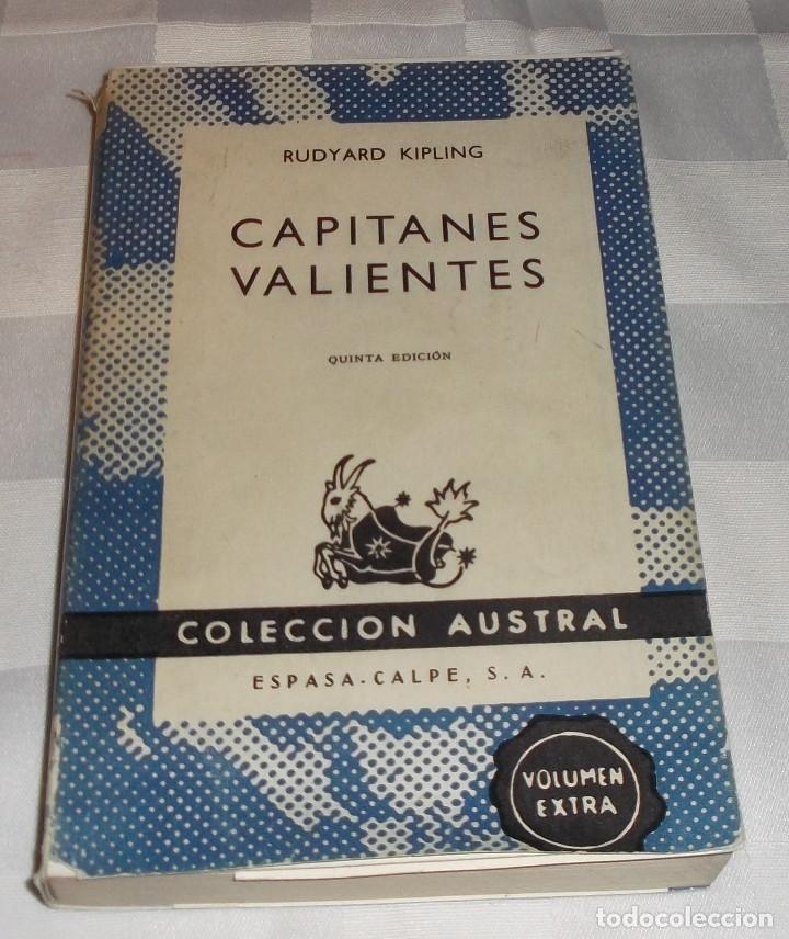 Libros: capitanes valientes  Rudyard Kipling  coleccion austral a&ntilde;o 1968 - Foto 1