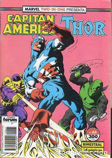 Libros: MARVEL TWO IN ONE. N&ordm; 65. CAPIT&Aacute;N AM&Eacute;RICA / THOR. - Foto 1