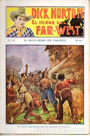 Libros: DICK NORTON. EL H&Eacute;ROE DEL FAR-WEST. N&ordm; 26. El joven h&eacute;roe del Far-West. - Foto 1