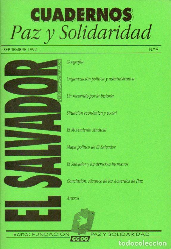 Libros: CUADERNOS PAZ Y SOLIDARIDAD. N&ordm; 9. EL SALVADOR. - Foto 1