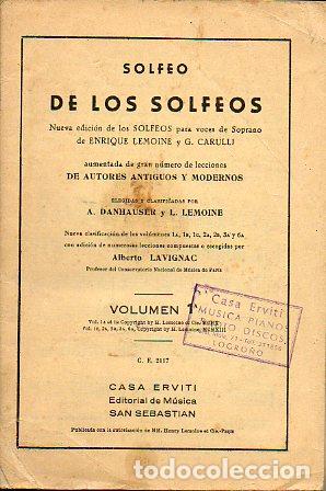 Libros: SOLFEO DE LOS SOLFEOS. Nueva edici&oacute;n de Alberto Lavignac. - Foto 1