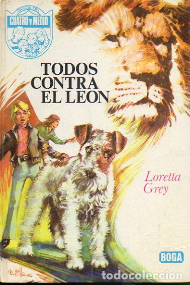Libros: TODOS CONTRA EL LE&Oacute;N. Ilustrs. de Javier de Villa. - Foto 1
