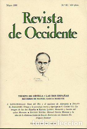 Libros: REVISTA DE OCCIDENTE. N&ordm; 60. - Foto 1