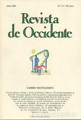 Libros: REVISTA DE OCCIDENTE. N&ordm; 71. - Foto 1