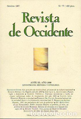 Libros: REVISTA DE OCCIDENTE. N&ordm; 77. - Foto 1