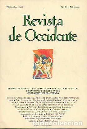 Libros: REVISTA DE OCCIDENTE. N&ordm; 91. - Foto 1