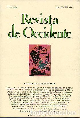 Libros: REVISTA DE OCCIDENTE. N&ordm; 97. - Foto 1