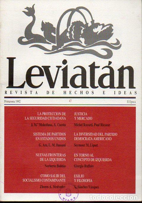 Libros: LEVIAT&Aacute;N. Revista de Hechos e Ideas. N&ordm; 47. - Foto 1