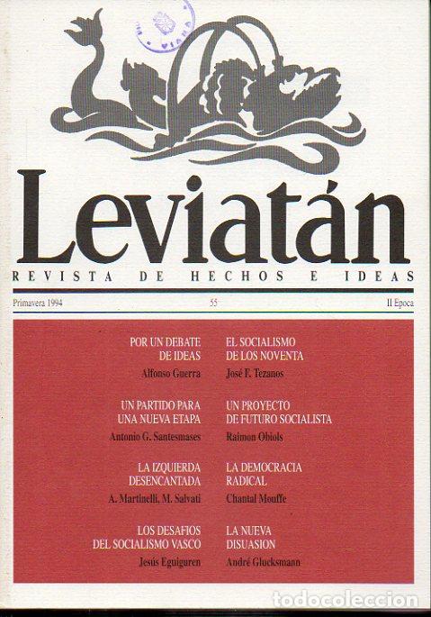 Libros: LEVIAT&Aacute;N. Revista de Hechos e Ideas. N&ordm; 55. - Foto 1