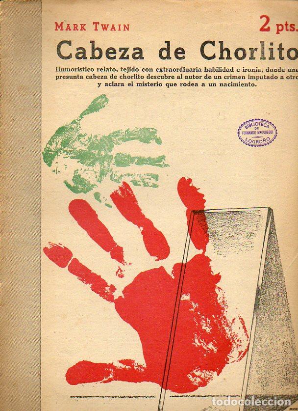 Libros: CABEZA DE CHORLITO. - Foto 1