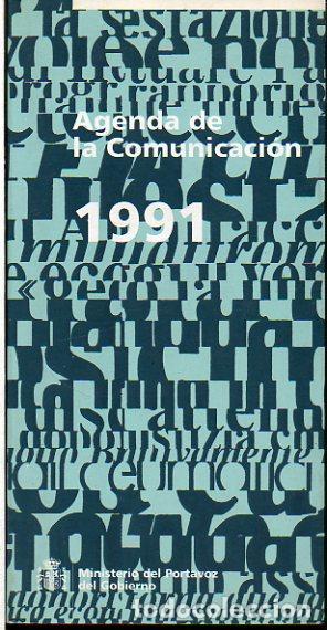 Libros: AGENDA DE LA COMUNICACI&Oacute;N 1991. - Foto 1