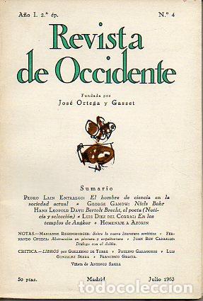 Libros: REVISTA DE OCCIDENTE. A&ntilde;o I. 2&ordf; &Eacute;poca. N&ordm; 4. - Foto 1