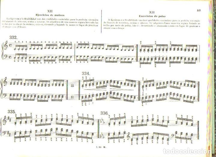 Libros: EJERCICIOS DE PIANO. Texto en espa&ntilde;ol y portugu&eacute;s. - Foto 1