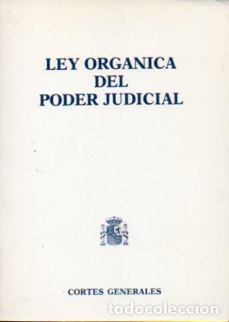 Libros: LEY ORG&Aacute;NICA DEL PODER JUDICIAL. - Foto 1