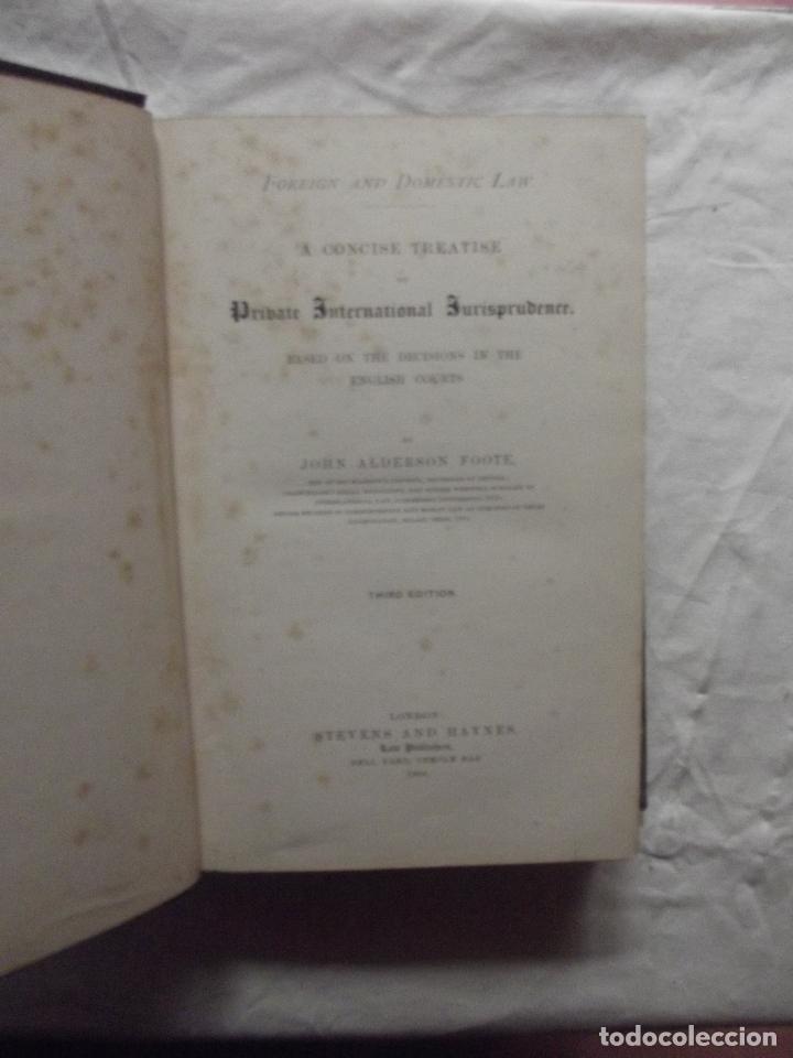Libros: PRIBATE INTERNATIONAL JURISPRUDENCE - Foto 2