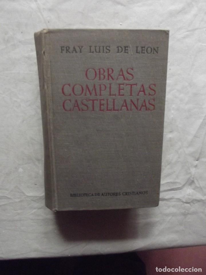 Libros: OBRAS COMPLETAS CASTELLANAS  DE FRAY LUIS DE LEON - Foto 1