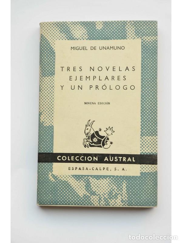 Libros: Tres novelas ejemplares y un pr&oacute;logo - Miguel de Unamuno - Foto 1
