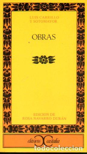 Libros: OBRAS. Edici&oacute;n de Rosa Navarro Dur&aacute;n. - Foto 1