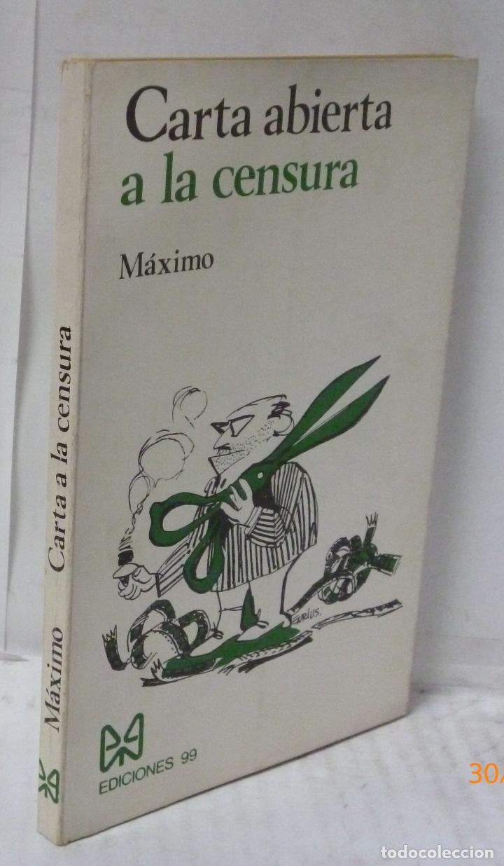 Libros: CARTA ABIERTA A LA CENSURA - Maximo - Foto 1