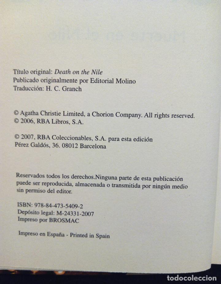 Libros: AGATHA CHRISTIE - MUERTE EN EL NILO - 2007. - Foto 4
